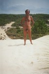 Naked in the dunes.