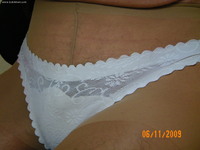 with a little white panties face