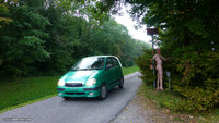 Bien caché au passage d’une voiture