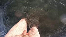 My dick in cold water